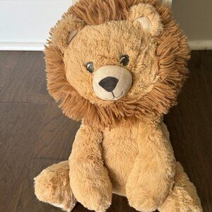 Kellytoy Kelly Baby 14” Lion Safari Plush Rattle Sitting Stuffed Soft Toy Brown